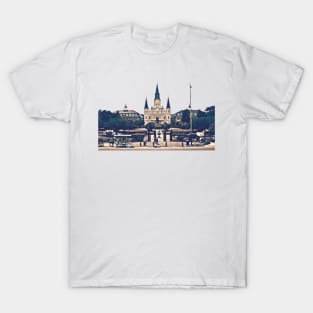 New Orleans Jackson Square Iconic Nola French Quarter Cityscape Travel Lifestyle T-Shirt